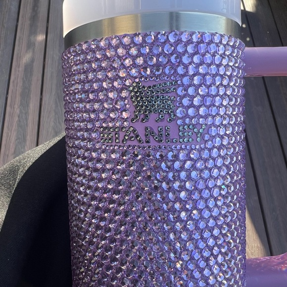 PURPLE Bedazzled Bling 30oz Tumbler - Picture 6 of 7